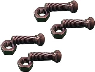 YOIASUGH (4pcs) Blades Cutting Edge Plow Bolts & Nuts 5/8"-11 x 2-1/4", Grader Blades Bolts & Nut for Snow Plow