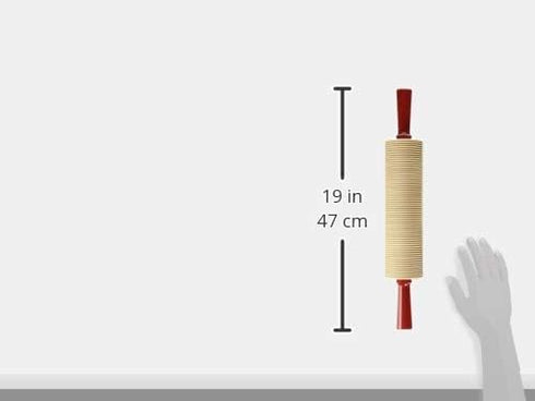 Bethany Housewares Wood Rolling Pin, Corrugated Bulk
