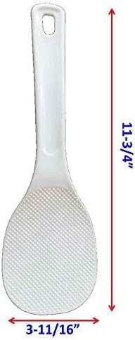 Extra Large Non Stick Plastic Rice Paddle Spatula, 11-3/4" Long, 1 pcs per case