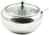 Zoie + Chloe Stainless Steel Sugar Bowl with Glass Lid, Bonus Spoon, 2 Cup Capacity (500ml)