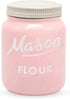 Mason Jar Flour Container, Airtight Kitchen Canisters for Countertop, Durable Ceramic Jar with Lid, Farmhouse Decor
