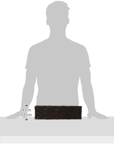 Whitmor Split Rattique Tank Topper in Driftwood Brown