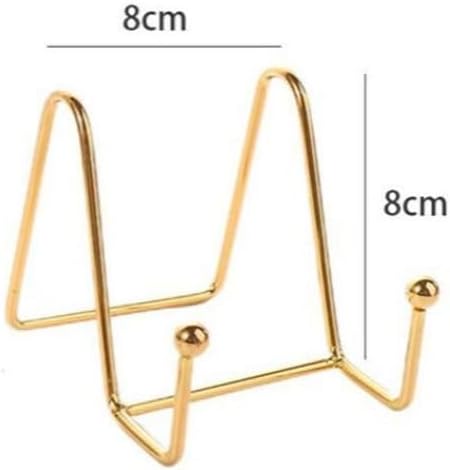 Plate Display Stands, Iron Easel Plate Holder Display Stands Metal Frame Holder for Picture, Photo, Decorative Plate Dish, Tabletop Art