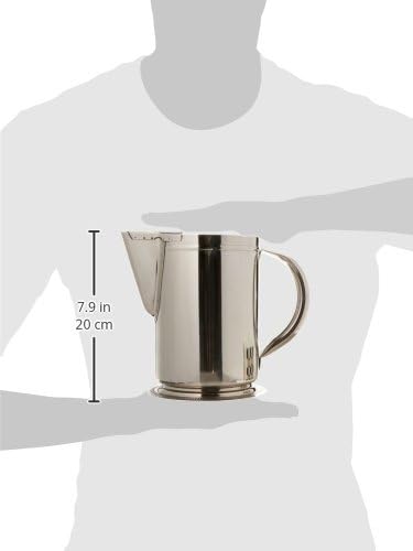 Winco 64-Ounce Stainless Steel Water Pitcher with Guard