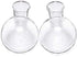 Bulb 1.18 2 Pack Kingbuy Glass Vase with Side-Hole (Hole to Hole Opening Dia.: in) for Replacement Planter Terrarium