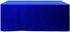 BEEKAY 1 6 3 72" Inch 30" Inch Pc Feet Royal Blue Fitted Open Back Rectangular Sided Table Cloth X Polyester Washable