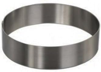 SUNRISE Heavy Gauge Stainless Steel Round Cake Mold, Pastry Ring Kitchen Supply, 6" D x 2" H