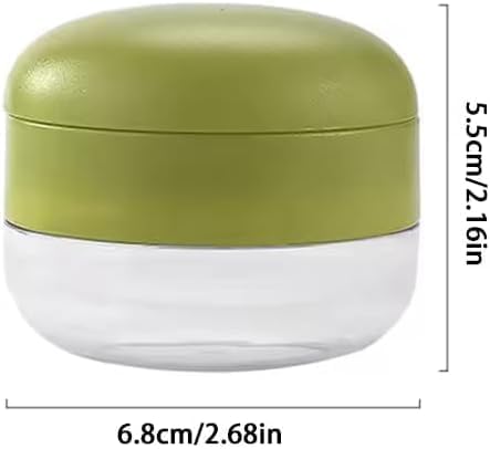 Emptycolor Mini Garlic Chopper and Press with Container, Manual Garlic Mincer Crusher Cutter Grinder, Stainless Steel