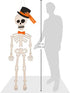 Mud Pie Skeleton Halloween Door Hanger, 65", White (40060032T)