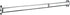 Graber Crystal Clear Sash Curtain Rod, 2 Rods per Package, Adjustable Width 11 1/2 to 20-Inch