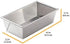 Chicago Metallic 5237969 Uncoated Textured Aluminum 1-Pound Loaf Pan, 9" x 5", Silver