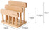 Beech Wooden Dual Cutting Board Rack - Chopping Board Organizer Stand Holder for Kitchen