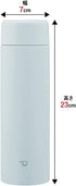 Zojirushi SM-GA60-HL Water Bottle, 20.3 fl oz (600 ml), Stainless Steel Mug, Ice Gray, Large Capacity, Easy to Clean