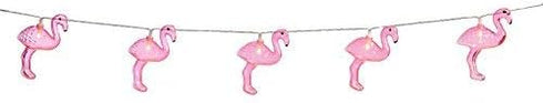 Beistle Pink Flamingo String Lights, 6'