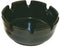 4" Black Melamine Ash Tray - Pack of 12