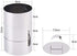 Round Food Molding Set - Stainless Steel Plating Forming Rings, Includes 3 Rings and 1 Fitted Press, 3.15 by 1.5-Inches