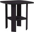 Set 2, 2-Tier Furinno SIMPLE DESIGN Side Table of Modern End Table with Soft Edges, Open Shelves Night Stand, Bedside