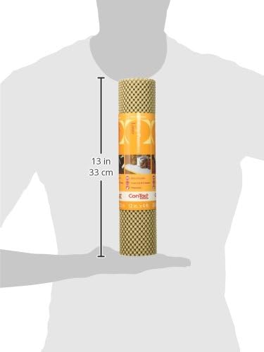 Con-Tact Brand Grip Premium Shelf Liner, Taupe, 12" x 4', Non-Adhesive Drawer Liner, Pack of 1