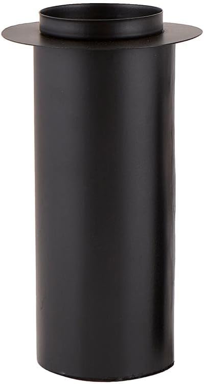 47th & Main Modern Iron Pillar Candle Holder, Large, Black Pedestal Candleholder