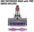 Upgraded Hardwood Floor Vacuum Attachments with Headlights for Dyson V7V8, Replacement Parts Motorhead, Soft Roller