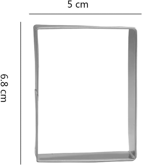 Door Frame Cookie Cutter Set - 2 Piece - 4.5” Door Frame, 2.7” Rectangle - Stainless Steel