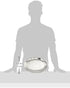 Winco OPL-12 Stainless Steel Oval Platter, 12" x 8.63"