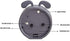 3" Cartoon Animal Alarm Clock, Silicon Analog Silent Non-Ticking Backlight Desk Clock