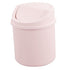 Plastic Tiny Waste Bin, Desktop Mini Trash Can with Swing Lid, Pink
