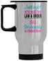 Travel Coffee Mug - Just a Girl Who Watches Law and Order SVU, 14 Ounce Stainless Steel Tea Cup