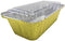 KitchenDance Disposable Aluminum Loaf Pan with Plastic Lids, 2 Pounds, Gold, 1850P