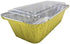 KitchenDance Disposable Aluminum Loaf Pan with Plastic Lids, 2 Pounds, Gold, 1850P