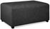 PureFit Super Stretch Soft Form Fit Ottoman Cover Rectangle - Ottoman Slipcovers for Foot Stool & Folding Storage
