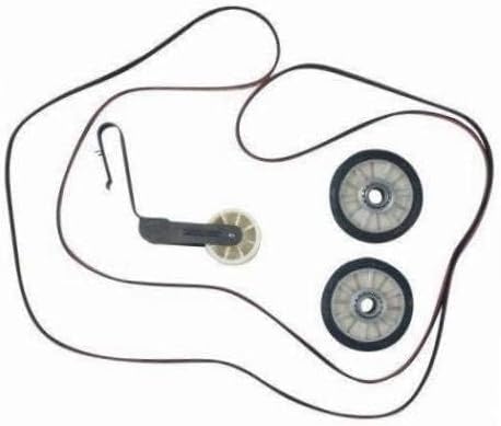 Compatible Dryer Belt Pulley Kit for Whirlpool Models: LER5620KQ1, LEQ9030PQ0, WED6200SW0, WGD5540SQ0