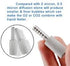 YOUHO 2PCS 0.5 Micron Diffusion Stone, Stainless Steel Aeration Stone with 1/4" Barb for Homebrew Wine Beer Soda