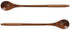 Handmade Wooden Long Handle Coffee Spoon, Retro Honey Jar Stirring Spoon with Cable Tie (2 Pack)