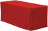 BEEKAY 1 4 3 48" Inch 30" Inch Pc Feet Red Fitted Open Back Rectangular Sided Table Cloth X Polyester Washable Fabric