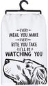 Primitives by Kathy Every Meal You Make Every Bite You Take Decorative Kitchen Towel, 28" x 28"