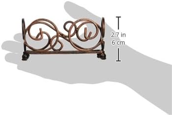 Thirstystone Bronze Colored Iron Coaster Holder with Ball Feet, Holds 4-4" Round or Square Coasters