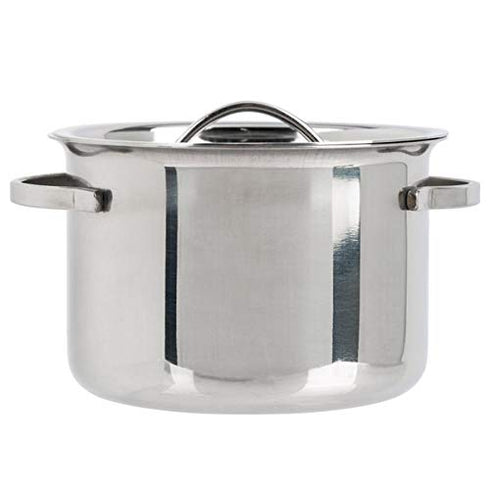 American Metalcraft MPL8 Stainless Steel Mini Pot with Lid, 8 oz.