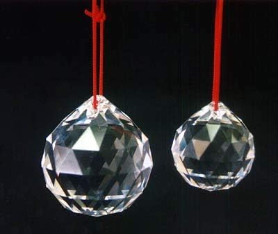 Petrichor Feng Shui Clear Crystal Hanging Ball for Good Luck & Prosperity - Home Decoration (70MM)