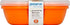 Preserve 46107 FBA_1211838 Square Food Storage Container, Set of 2, 25 Ounce Capacity, Orange