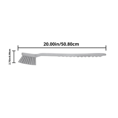 SPARTA 40501EC03 Plastic Large Scrub Brush, Kitchen Utility Brush with Long Handle for Cleaning, 20 Inches, Black