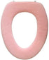 Soft Toilet Seat Cover - Plush Fabric Warmer for Round & Elongated 14x18" Toilet Seats, Pastel Pink