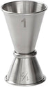 American Metalcraft JG1 Japanese-Style Jigger, Stainless Steel, 1/2 oz. x 1oz. Capacity