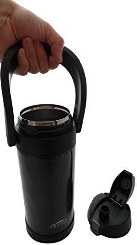 Aquatix 68 Ounce Double Wall Insulated Stainless Steel Sport Thermos Bottle, Midnight Blue
