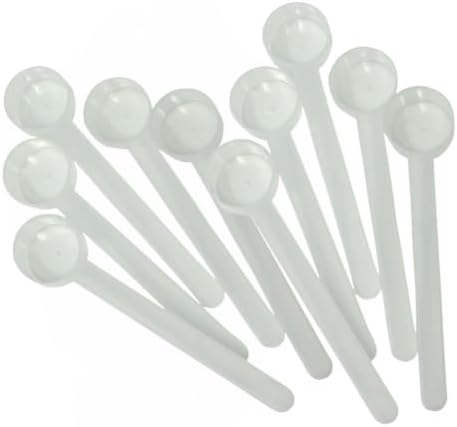 1 Teaspoon Long Handle Scoop for Measuring Coffee, Pet Food, Grains, Spices, Pack of 10 (1/3 Tablespoon | 5 mL)