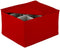 LAMINET Quilted Stemware Storage Case, Holds Up to 12 Stemware/Tall Glasses, RED
