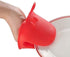 Mini Oven Mitts Gloves - BPA Free Silicone, Heat Resistant Cooking Potholder for Kitchen & Baking (Red)