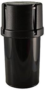 Black Storage Container w/Built-In Grinder