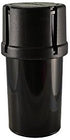 Black Storage Container w/Built-In Grinder